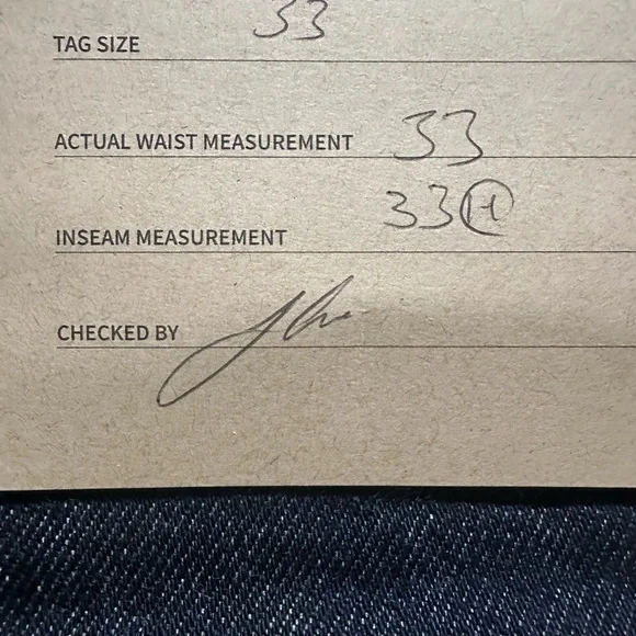 Iron Heart 21oz Selvedge Denim 33” waist 33” Inseam - Picture 4 of 4